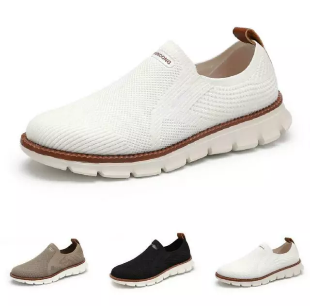 Mens Leisure Loafers Shoes Slip on Pumps Driving Moccasins Mesh Breathable New D