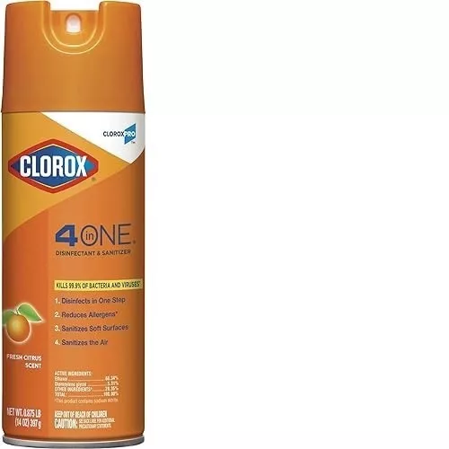 CloroxPro 4 in One Disinfecting Cleaner, Industrial Cleaning, 14 Oz Spray 1 ct
