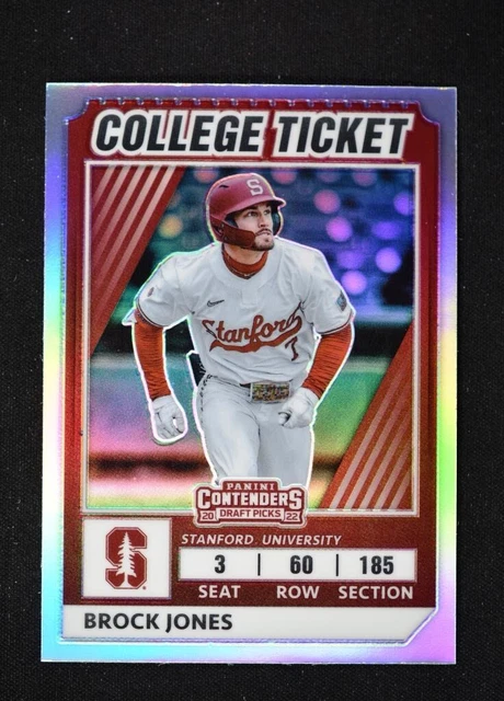 2022 Elite Extra Edition College Tickets Optic Holo #CTO-21 Brock Jones