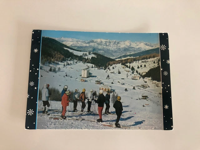 FOLGARIA: FONDO GRANDE cartolina invernale -  viaggiata anni 70