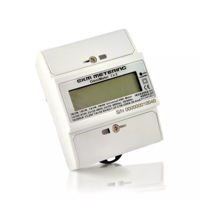 Electric Kilowatt Hour kWh Meter - Up to 480 Volts - Free Software Available #24