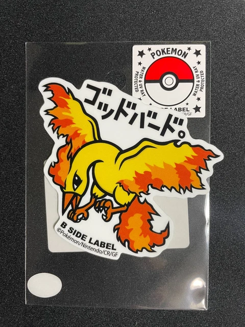 Moltres 146 B-SIDE Label Sticker - Pokemon Center Japan - UV Water Resistant