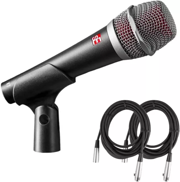 sE Electronics V7 Supercardioid Dynamic Vocal Microphone Bundle w/ 2 Mic Cables
