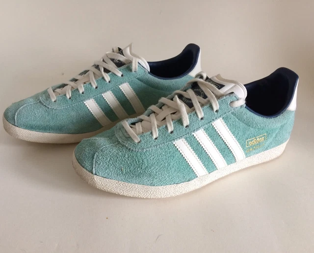 ADIDAS GAZELLE WOMEN'S Trainers Size 6, Duck Egg Blue/Sage Green 30.00 -  PicClick UK