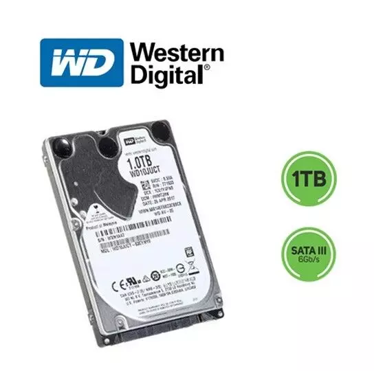 Hard Disk 1 TB 2.5" HDD Western Digital SATA III 5400RPM ✅