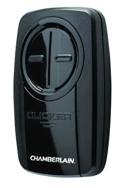 Chamberlain KLIK5U-BK2 Clicker 2-Button Garage Door Opener Remote w/ Visor Clip