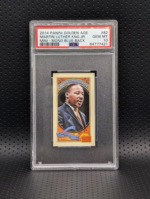 2014 Panini Golden Age Martin Luther King Jr Mini PSA 10 **POP 2** Blue Back MLK