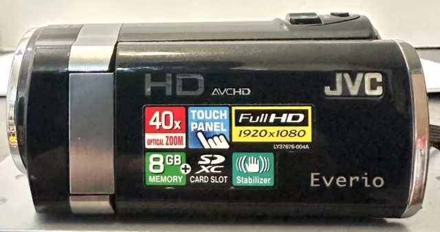 JVC Full HD AVCHD Everio GZ-HM450BU Touch Panel 8GB Video Handycam Camcorder