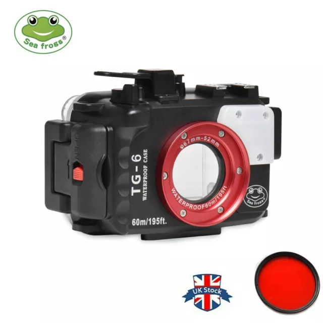 Seafrogs 60m Waterproof Underwater Camera Housing Case for Olympus TG-6 TG6