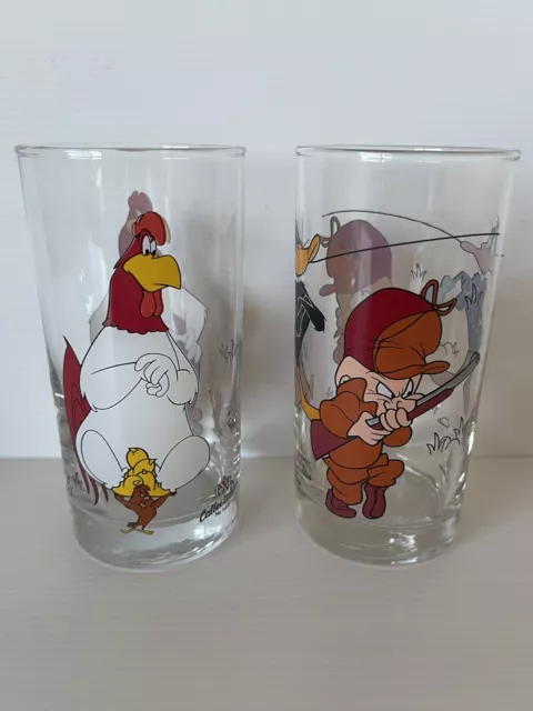 IXL Warner Bros Looney Tunes Glass Daffy Duck Elmer Fudd Foghorn Leghorn (1998)