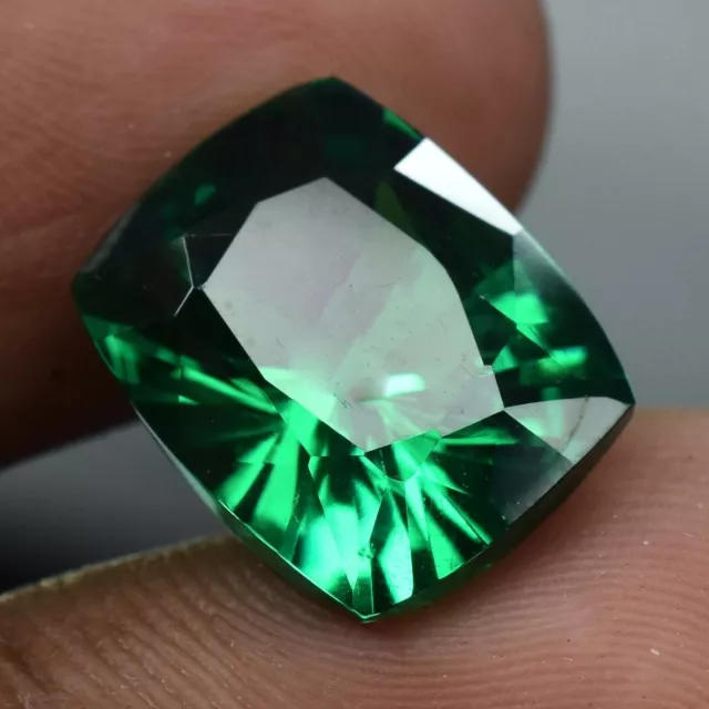 Natural Tsavorite Garnet 8 Ct Cushion Cut Green Certified Loose Gemstone