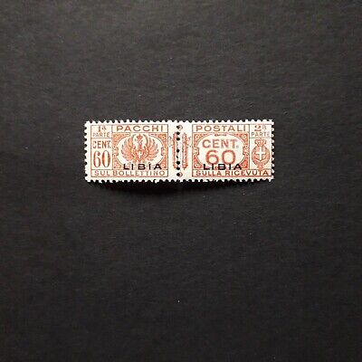 CENTRATO 2 COLONIE LIBIA 1915/24 PACCHI 13V 
