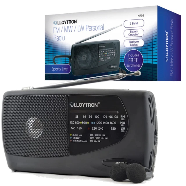 Radio Portable Sony ICF-M60L - FM/MW/LW Avec RDS - Occasion - Envoi Mondial