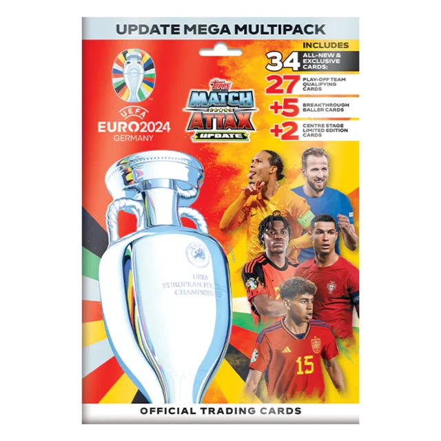 TOPPS UEFA EURO 2024 Match Attax UPDATE MEGA MULTIPACK (including 34