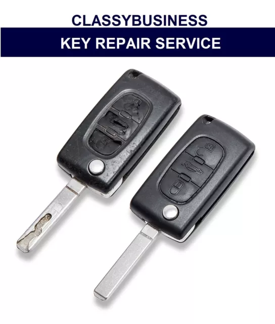 Repair Fix Citroen C2 C3 C4 Picasso Berlingo Dispatch 3 Button Remote Key Fob