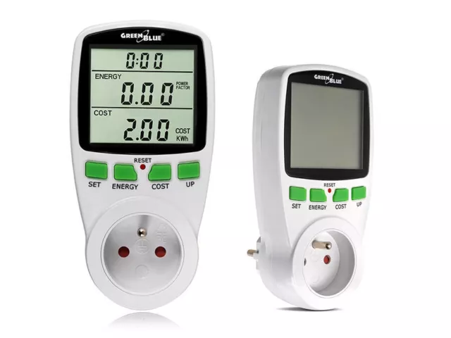 Prise wattmètre, Ac 185v ~ 264v Compteur de consommation d'énergie