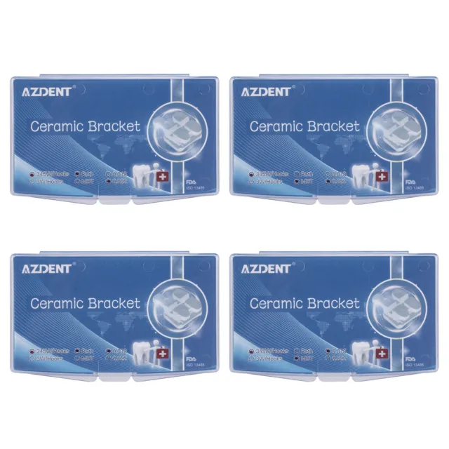 AZDENT Dental Ceramic Bracket Braces MBT/Roth.022/018 Hooks 3 4 5 20pcs/Kit