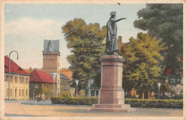 AK Postkarte Dessau Franz Denkmal Leopold III Friedrich Franz