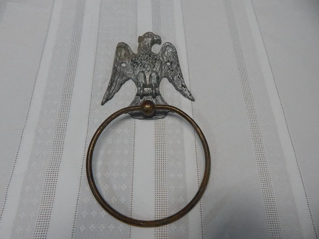Vintage! Brass/AluminiumTowel Eagle Hook