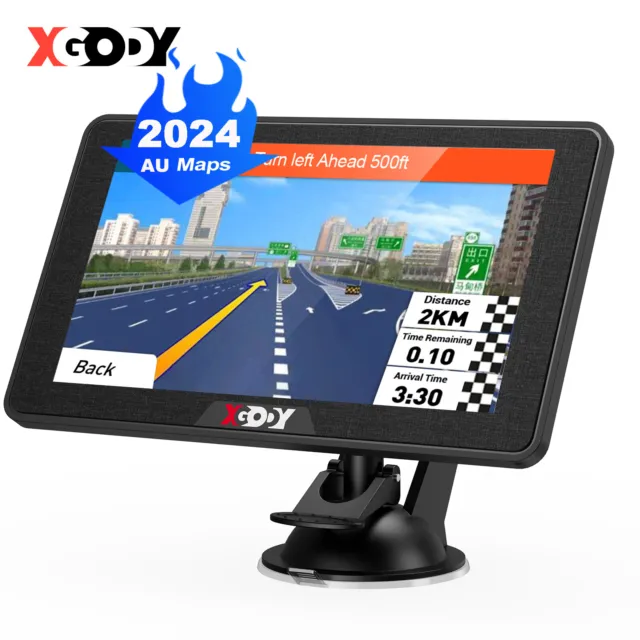 XGODY 5'' 7'' 9'' Car Truck GPS Navigation SAT NAV Free Autralia Lifetime Map FM