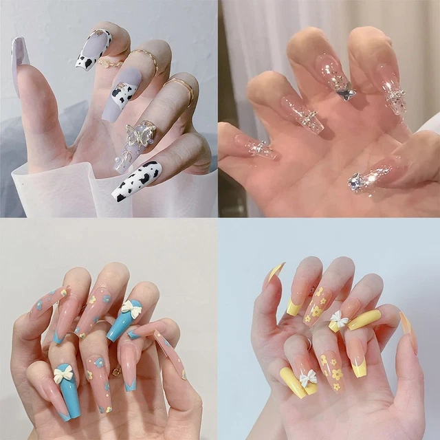 Herramienta de manicura cubierta completa portátil uñas falsas puntas de uñas bailarina uñas postizas