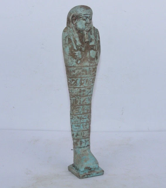 Ancienne Statue égyptienne Pharaonique Ushabti Reine, Pierre Calcaire, Pièce Antique De Louxor