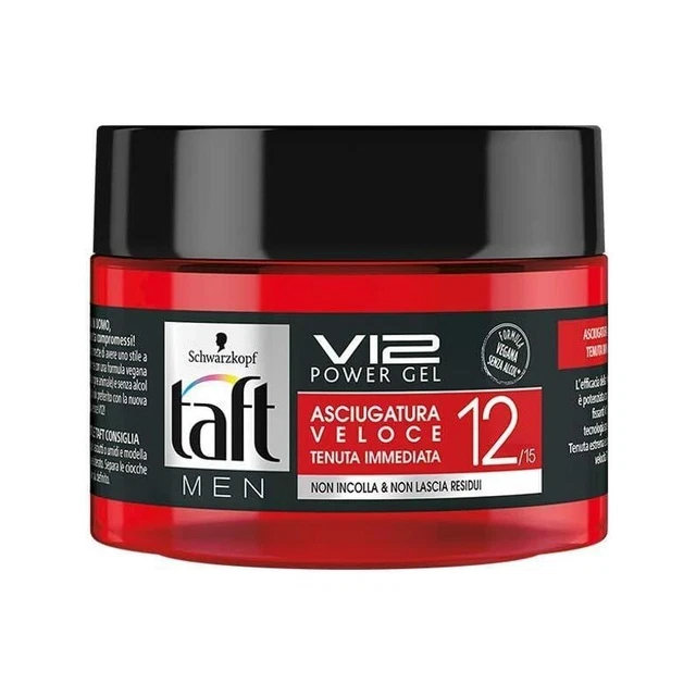 Schwarzkopf Taft Men V12 Power Gel Asciugatura Veloce Tenuta Immediata
