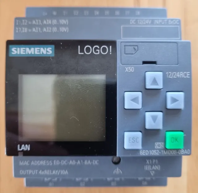 Siemens LOGO! BM 12/24 RCE 6ED1052-1MD08-0BA0 ( 6ED1 052-1MD08-0BA0 )