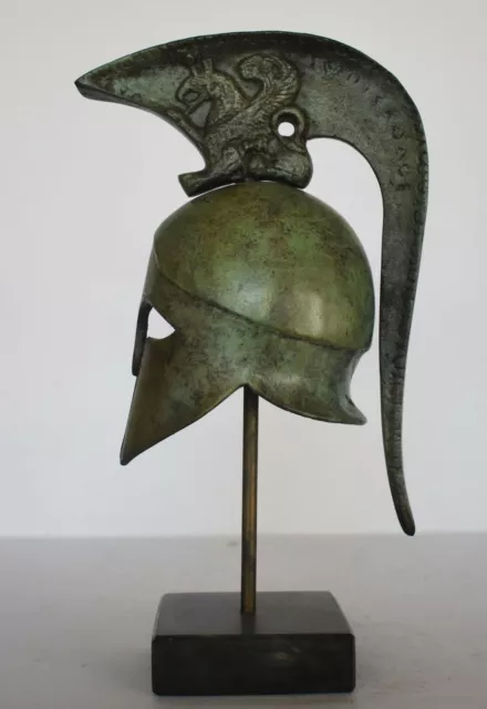 Ancient Greek Spartan Corinthian Helmet - sphinx Motif - Replica- Bronze