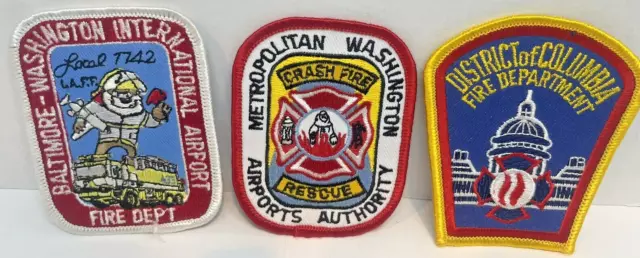 District of Columbia Fire Dept Washington Int. Crash Rescue Airports Patch NEW