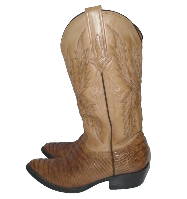 BOTAS JACA MENS Alligator Western Cowboy Boots Size 7.5 25.5 EE Wide 54.97 PicClick