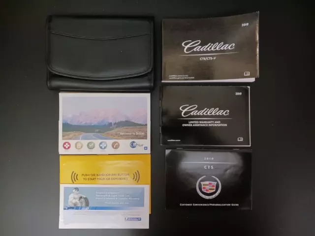 2010 Cadillac CTS Owners Manual Guide Set With OnStar & Case OEM