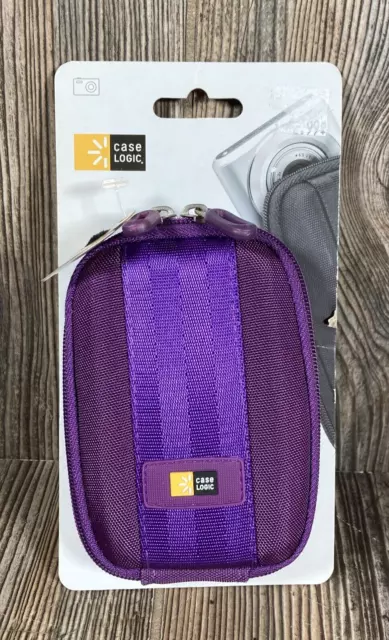 Case Logic Camera Case 2012 Purple, Belt Loop & Strap, 1 Compartment QPB301 NEW