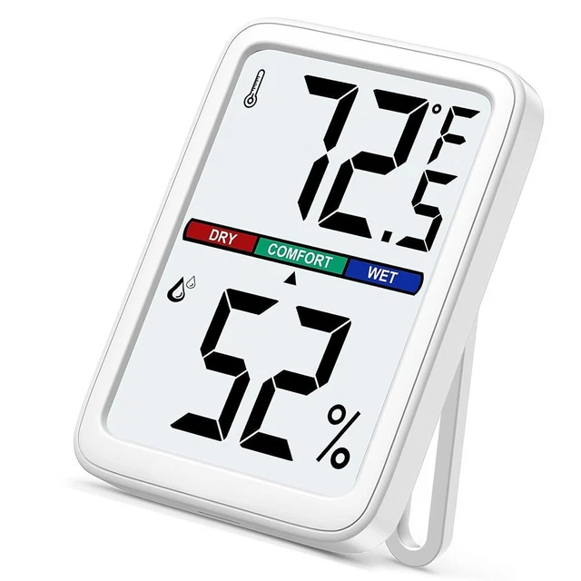 König Termometro Igrometro Da Interno | Bianco | Controllo Temperatura E Umidità - 4