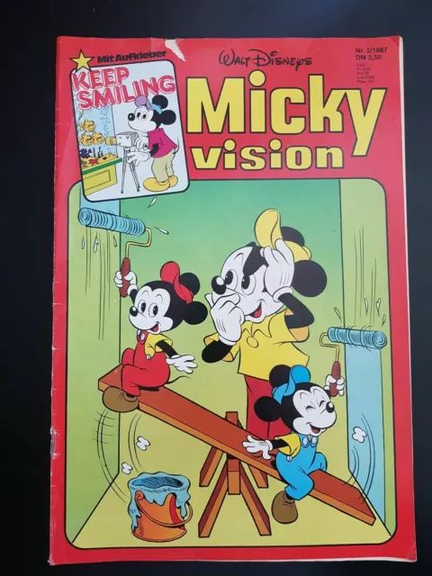 Walt Disneys Mickyvision Nr. 2 / 1987 Micky Mouse Mickey Heft Magazin Maus Comic