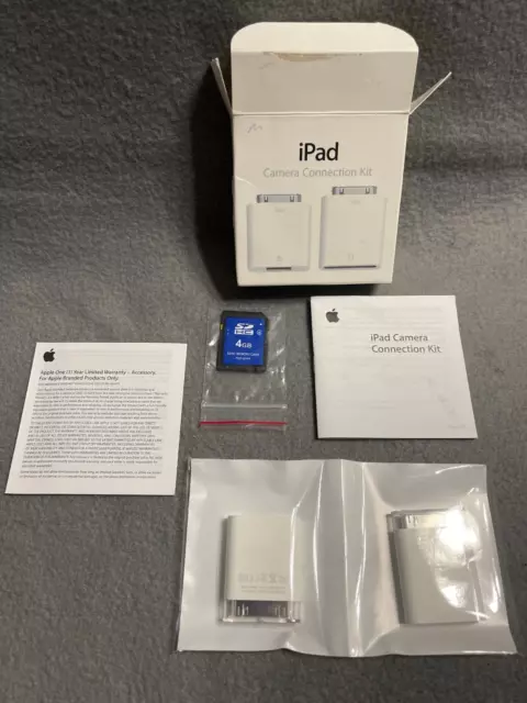 Genuine Apple A1358/A1362 iPad Camera Connection Kit (MC531ZM/A) Unused