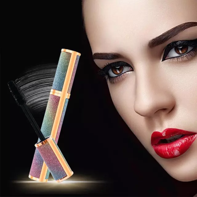 Mascara 4D Eyelash Waterproof Silk Fibre Extensions Long Volume Lashes heiß 9CL6