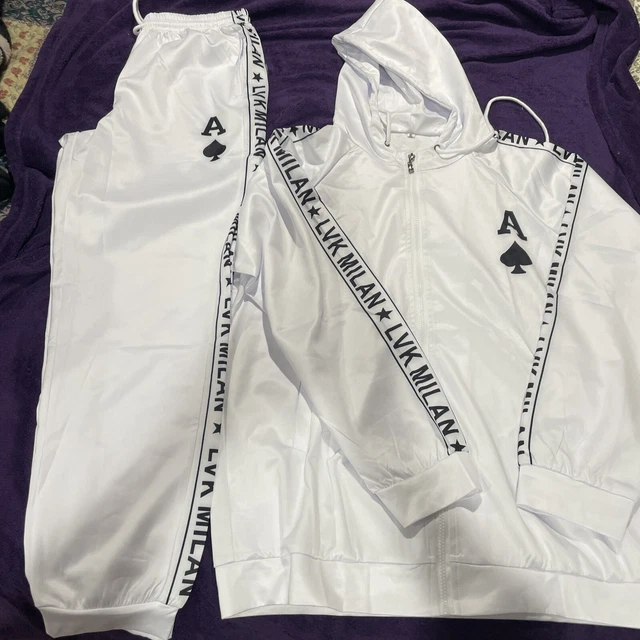 Baqian Men's Hooded Tracksuits Set Outfit Two-Piece Fitness Training XL