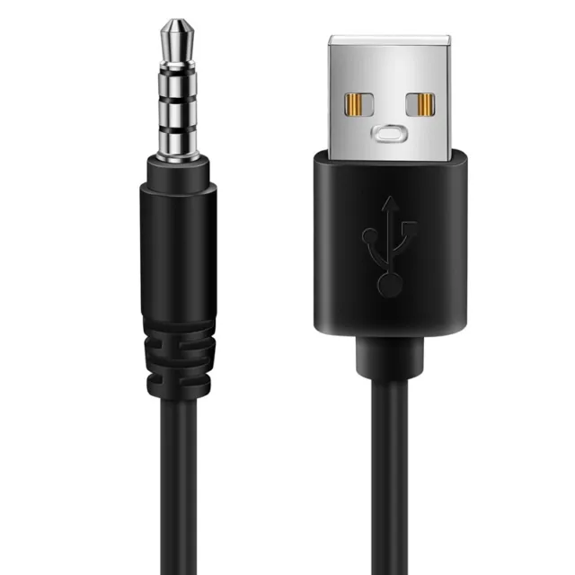 (R) 3.5 mm Klinkenstecker AUX Audio Jack zum USB 2.0 Maennlichen Ladekabel1888