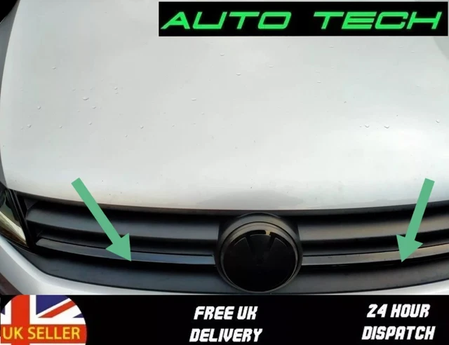 Gloss Black De-chroming Tape Vinyl  Upper Grille Fits VW T6 CADDY MK4 5m 30mm