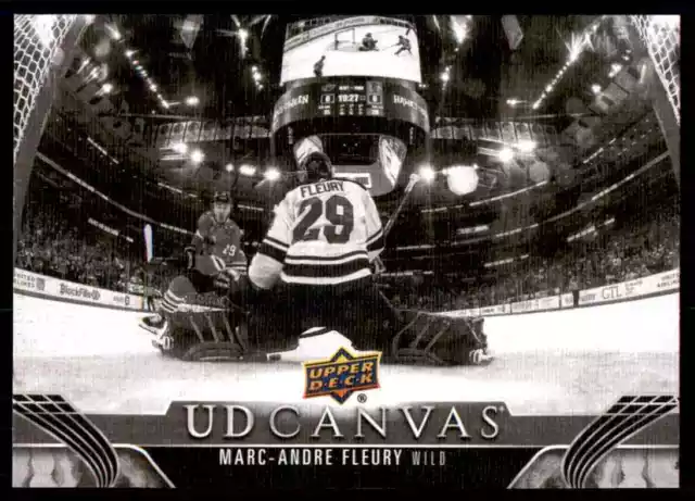 2023-24 Upper Deck Ud Canvas Black White Marc-Andre Fleury Minnesota Wild #C164