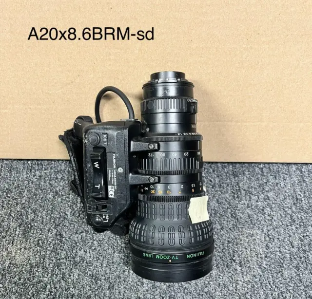 Fujinon A20x8.6BRM-SD 1:1.8/8.6-172mm camera lens.