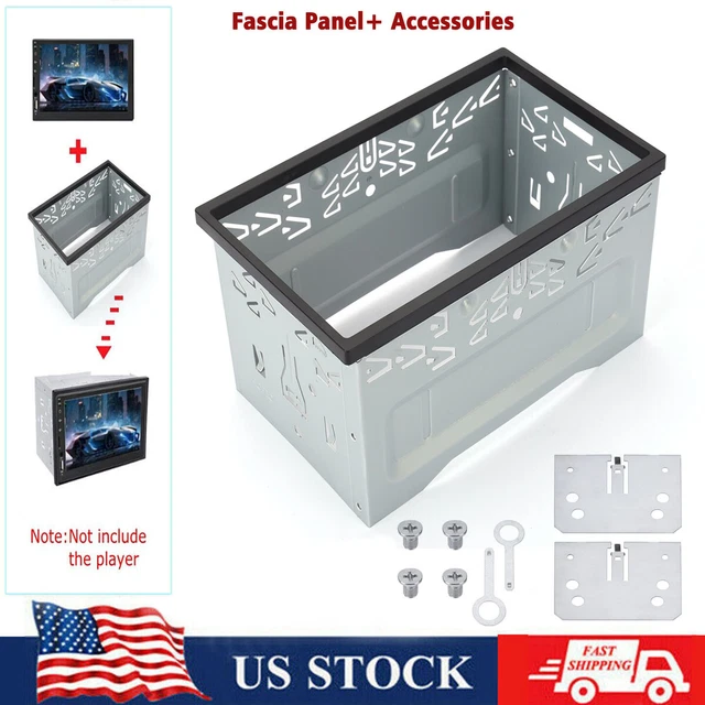 Metal Fascia Mounting Dash Kit for 2DIN Car Radio DVD Stereo Installation Frame