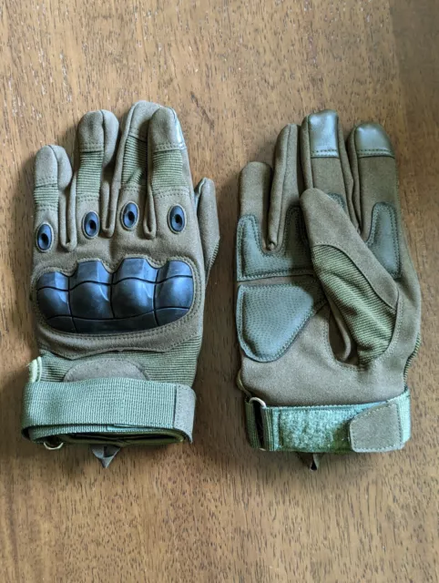 Outdoor-Handschuhe Olivgrün Knöchelschutz Größe M