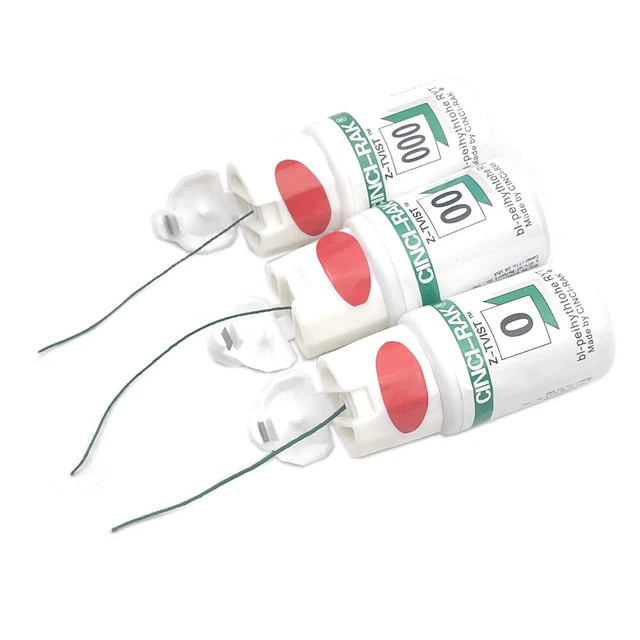 Dental Thread Disposable Gingival Retraction Cord Knitted Cotton Gum Line Dentis
