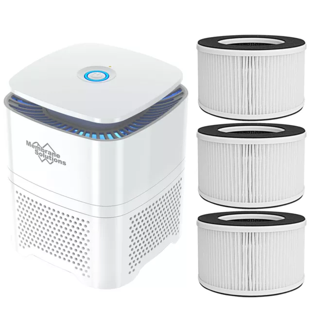 Home Air Purifier Freshener Carbon HEPA Filter Pollen Odour Smoke Germ Cleaner