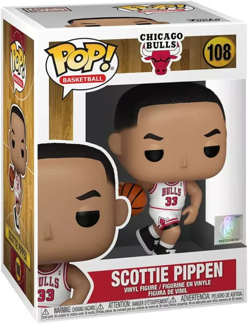 Scottie Pippen White Jersey NBA Chicago Bulls POP! Basketball #108 Figur Funko