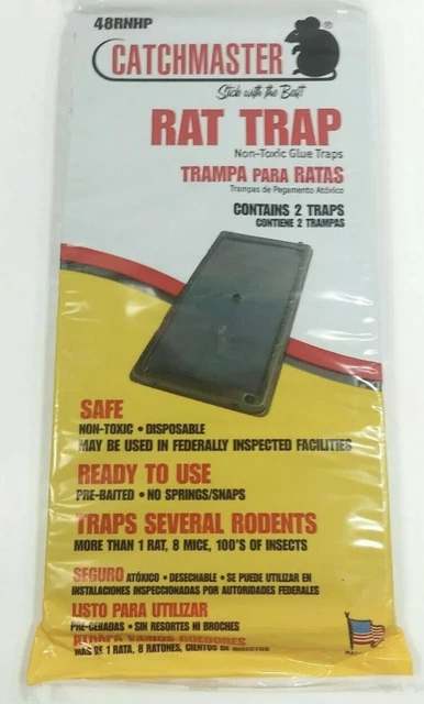 Catchmaster Glue Sticky Board  Mouse Rat Mice Spider Snake Insect Trap  4pks