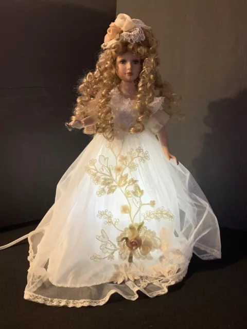 Duck House Heirloom Porcelain Doll Night Light Lamp