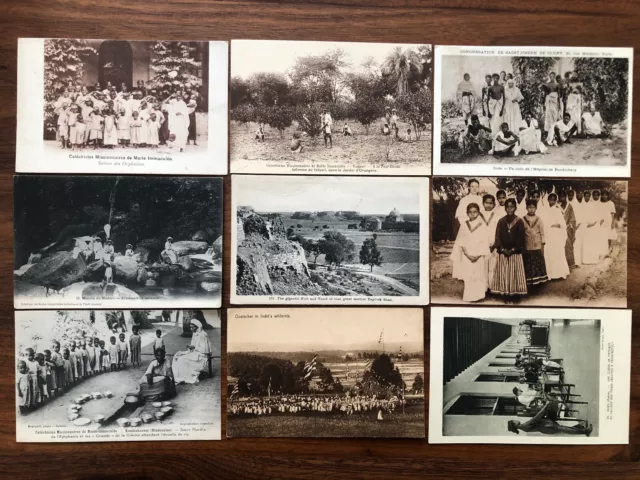 9 X British India Old Postcard Collection Lot !!